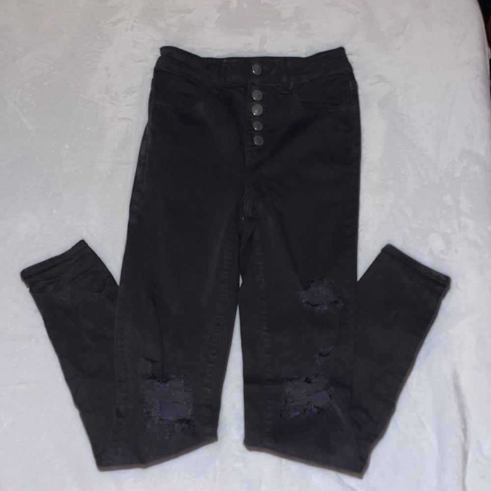 American Eagle Next-Level Stretch Super High-Rise Black Jeggings